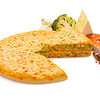 Фото к позиции меню Осетинский пирог с семгой, брокколи и сыром