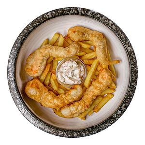 Fish and Chips из Атлантического Лосося