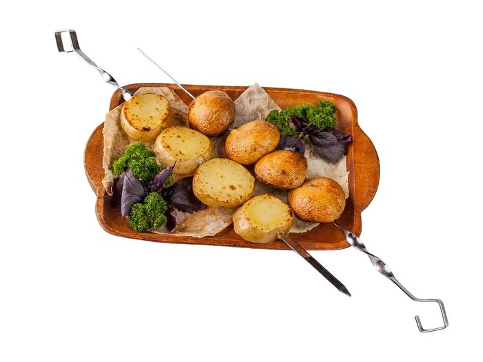 Картофель на углях