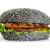 Фото к позиции меню Черный бургер с котлетой из говядины