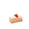 Фото к позиции меню Десерт Клубничное пирожное