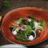 Фото к позиции меню Итальянский салат из свежих овощей с молочной моцареллой и песто
