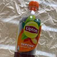 Lipton черный чай Персик