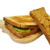 Фото к позиции меню Десерт сэндвич Киви с арахисовой пастой и сиропом