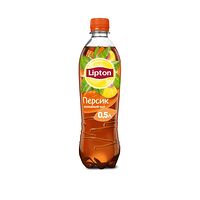 Lipton чёрный чай с персиком