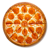 Фото к позиции меню Пицца Пепперони классик тонкое тесто большая (40см)