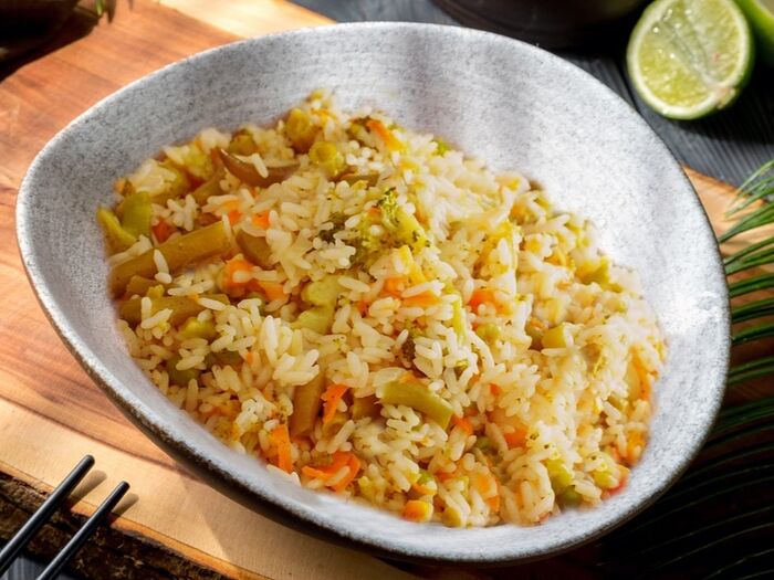 Рис по-азиатски с овощами