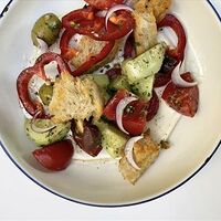 Греческий салат с крем фетой