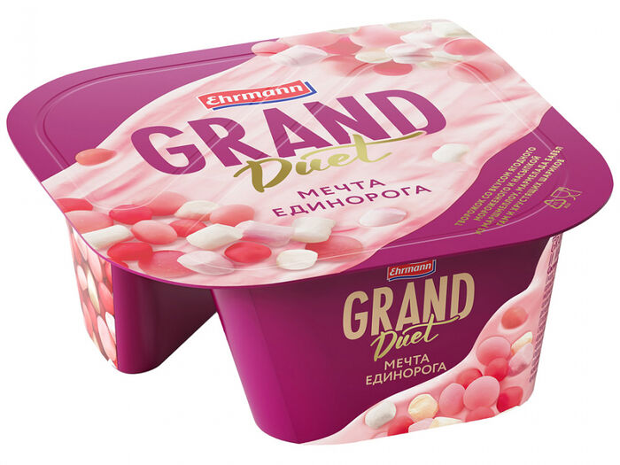 Десерт творожный вкус ягодное мороженое Grand Duet 5,5% 135г
