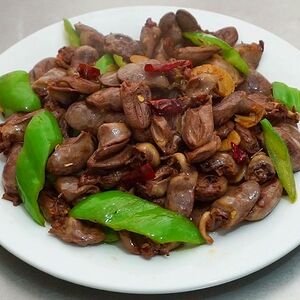 136/2 Куриное сердце с овощами