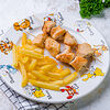 Фото к позиции меню Мини-шашлык из курицы с картофелем фри