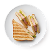 Фото к позиции меню Сэндвич с ветчиной и сыром Из Лавки