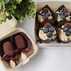 Фото к позиции меню Комбо- набор капкейки шоколадные с карамелью, пирожные эскимо картошка ванильная/ шоколадная в шоколаде