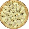 Фото к позиции меню Пицца с сыром, курицей и грибами XL
