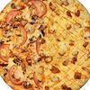 Фото к позиции меню Пицца 2 вкуса Чикен Экзотик гигантская