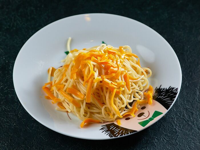 Спагетти с сыром чеддер