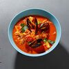 Фото к позиции меню Французский томатный суп с морепродуктами
