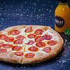 Фото к позиции меню Открытая пицца пепперони
