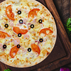 Фото к позиции меню Пицца с беконом и креветками 32 см