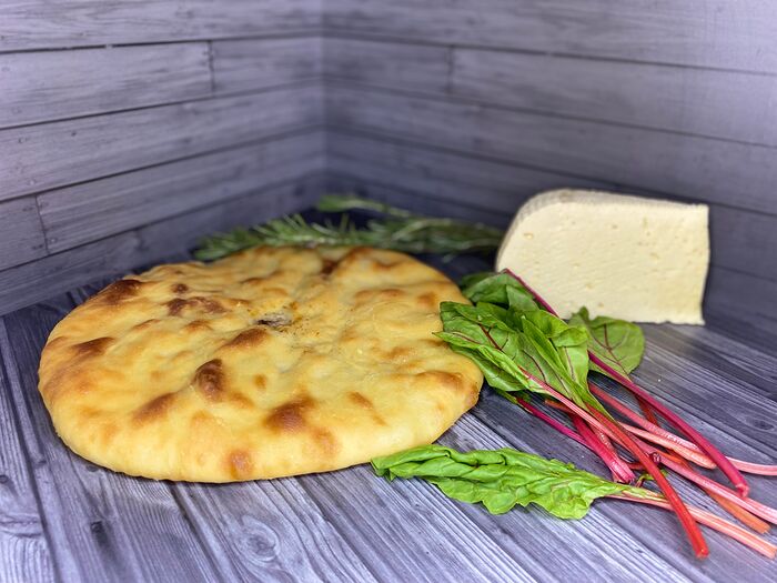 Осетинский пирог с сыром и мангольдом