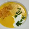 Фото к позиции меню Крем-суп из тыквы с сыром Страчателла