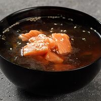 Мисо суп с лососем