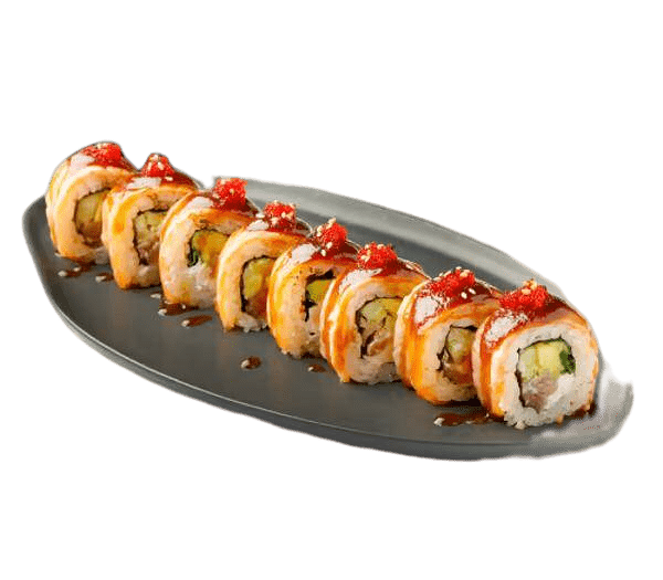 Tataki salmon rolls