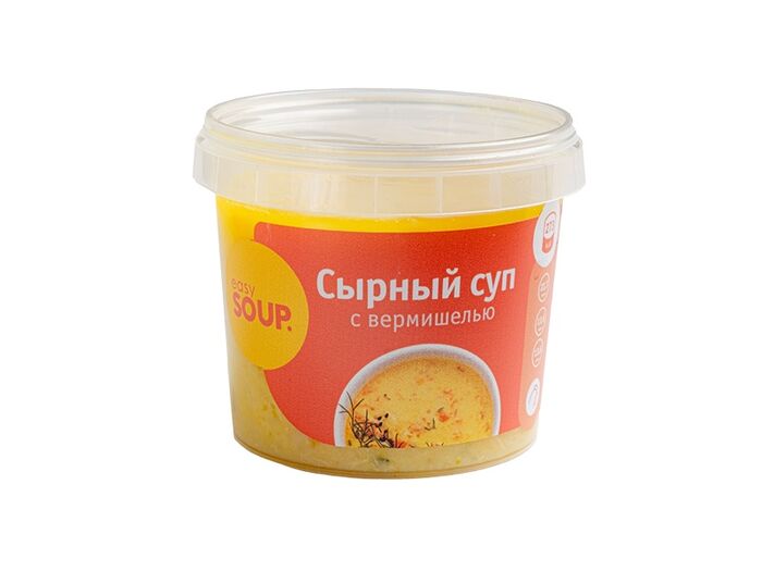 Сырный суп с вермишелью охлажденный