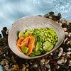 Фото к позиции меню Зелёный салат с филе лосося