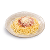 Фото к позиции меню Спагетти с ветчиной и сыром