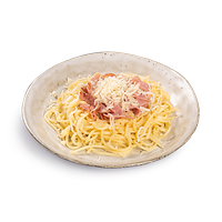 Спагетти с ветчиной и сыром