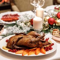 Сет из 4 новогодних блюд на 2 персоны (мясной с Уткой)