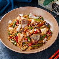 Wok лапша удон с морепродуктами