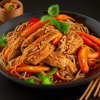 Wok с удоном Паназия и цыпленком