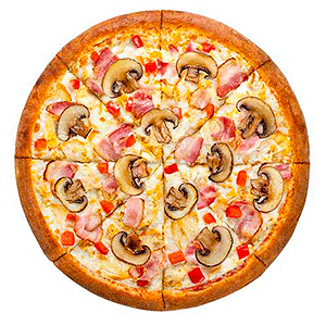 Пицца Карбонара тонкое тесто большая (40см)