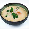 Фото к позиции меню Тайский сырный суп с морепродуктами