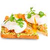 Фото к позиции меню Авокадо тост с яйцом пашот и лососем