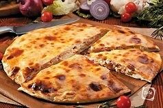 Пицца-блин куриная и сыр и яйцо и соус)