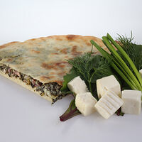 Осетинский пирог со свекольными листьями и сыром