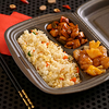 Фото к позиции меню Китайка-сет с рисом, курицей Кунг-Пао и свининой с ананасами