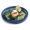 Фото к позиции меню Филе судака и семги на овощных оладьях под соусом из шпината и сливок