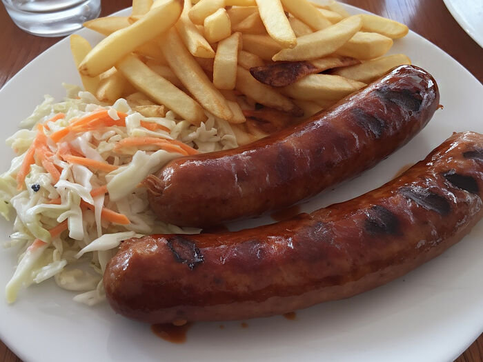 Sausage & chips