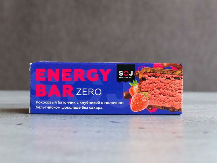 Energy bar zero со вкусом клубники