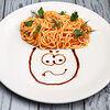 Фото к позиции меню Спагетти с томатами Антошка