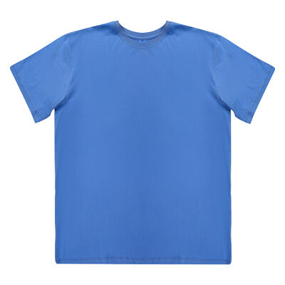 Omsa женская футболка оверсайз, р.44-50, цвет небесный, 100% хлопок, d1301