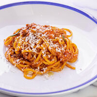 Спагетти с веганским рагу