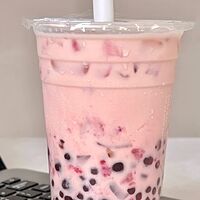 Клубничный Bubble tea