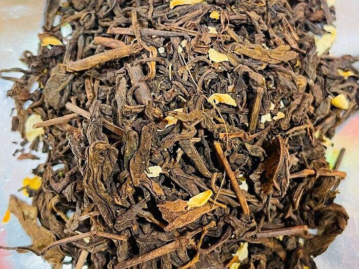 Пуэр Жасмин, чай листовой черный ароматизированный