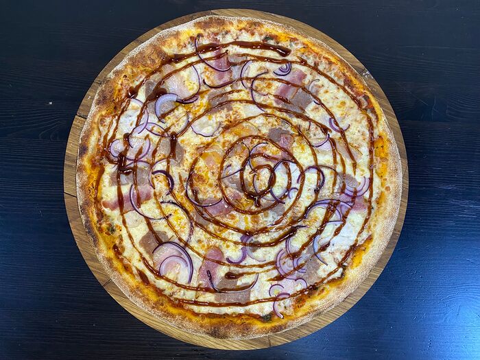 Пицца Барбекю 23 см тонкое тесто