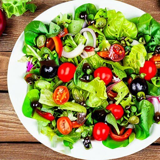 Green mista salad